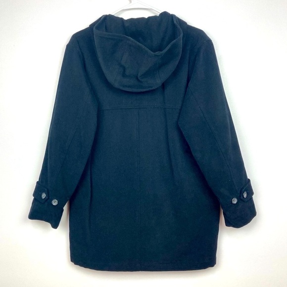 LONDON FOG Hooded Button Up Cotton Jacket Coat - Size SP - Picture 2 of 12